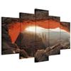B&D XXL - Quadro Paesaggio 200x100 cm 5 Pezzi - Stampa su Tela Strutturata XXL Grande - Quadri Moderni Componibili Camera da Letto Matrimoniale - Stampe da Parete Arte c-B-0240-b-m