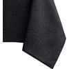 AmeliaHome, tovaglia idrorepellente, design a effetto loto, Poliestere Nero Gaia 60x60 cm