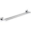 GROHE QUICKFIX Start Cube, Portasciugamani doppio, Installazione a vite, 600mm, Cromo, 41104000