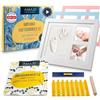 Amari® Set di impronte in gesso per bambini, mani e piedi, con cornice, regalo per bambini, impronte digitali