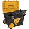VITO VMT25A - Carrello portautensili con maniglia rimovibile ed estraibile, vassoio porta attrezzi rimovibile, coperchio con 1 vano portaoggetti, chiusura in metallo ad alta resistenza