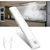 Vicloon Luce Armadio LED, Sensore Batteria Armadio Lampada, 20CM Magnetica Ricaricabile Luce LED Sottopensile, Dimmerabile Lampada per Cucina Scale Soggiorno Bagno Camere da Letto