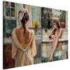 murando - Set di 2 Quadri Multipannello Moderni Romantica Vintage 40x30 cm (2 pz. 20x30 cm ognuno) - Collage 2 Pezzi - Canvas con Struttura - Murale Arte - Componibili Piccoli Aesthetic h-H-10097-b-a