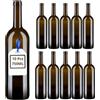 Firmadigaranzia srl FDG | 10 Bottiglie vuote Bordolese in Vetro Scuro UVAG per Vino Rosso, Bianco e Rosato con Imboccatura idonea per Tappo in Sughero, 750 ml