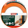 tesa Nastro per Intonaco in PVC - Con supporto rinforzato in PVC, per intonacature all'esterno - Resistente alle temperature, strappabile a mano - Arancione - 33 m x 50 mm