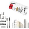 Energizer - Set di 30 punte per trapano - 11 elicoidali HSS 4241 rivestimento in titanio, 5 per legno, 6 per muratura, 2 per legno (16/22 mm), 5 viti a testa cava e 1 sagoma di foratura