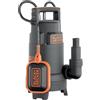 BLACK+DECKER Pompa Immersione BXUP750PTE per Acque Chiare e Scure (750 W, Portata max. 13.000 l/h, Prevalenza max. 8 m)