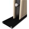 Fam Fun WÖRTHIT - Paraspifferi Sottoporta Impermeabile per Porte Blindate e Normali Interne ed Esterne - Si Accorcia su Misura - Protegge dal Freddo, Umidità, Acqua e dagli Insetti - Lavabile (Nero 80cm)