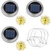 Adiwo 3 Pezzi Lanterna Solare da Esterno Parti di ricambio, Catena luminosa da 2 m con 20 LED, Viene fornito con 3 maniglie, Lanterne Solari esterno Barattolo di vetro Luci Solari Giardino