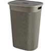 Curver Keter Curver Filo Cesta Portabiancheria da Bagno, Cappuccino, Capacità di 55 Litri, 70% riciclato, 45x35x61H