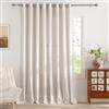PONY DANCE Spesse Tende Lino per Interni Semitrasparenti Decorazioni Larghe Tende per Salotto con Anelli in Bronzo Linen Curtain Camera da Letto 1 Pezzo 300x245 CM, Crema