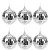 com-four® 6x Palla da discoteca - Palla a specchio da appendere - Palla da discoteca per feste - Palla da festa per Capodanno, compleanno, festa a tema, Natale o Halloween - Ø 6 cm