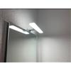YIQAN Lampada da bagno da 40 cm Lampade da specchio a LED da 10 W 800lm 230VAC 3000K Luce da specchio bianca calda per il trucco IP44 Acciaio inossidabile cromato