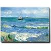 Giallobus - Quadro - Vincent Van Gogh - Il mare a Les Saintes Maries - Tela Canvas Telaio Premium Alto Spessore - 100x70 - Pronto da appendere - Quadri moderni per la casa