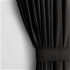 AmeliaHome Set tenda 270 x 140 cm (altezza x larghezza x profondità) con fermatenda, 54 x 10 cm, effetto velluto, 1 pezzo, tenda decorativa per finestra