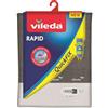 Vileda Rapid Copriasse Da Stiro Universale, In Cotone E Alluminio, Termoriflettente, Con Fermacorda, Grigio, 110-130 x 30-45 Cm