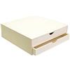Artemio Contenitore portaoggetti Chiuso con 2 cassetti di Legno,34,5 x 34 x 10 cm