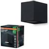 OSRAM ENDURA Classic Square Down applique da esterno, colore nero, attacco GU10 (max 35W), compatibile con lampada normale o smart, tipo down, grado di protezione IP44