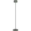 Eglo Lampada a stelo a energia solare Roccanova, a batteria, per interni ed esterni, per soggiorno, dimmerabile in 3 livelli, in acciaio verde, colore luce: bianco caldo, IP44