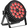 DELIBANG Faretto Par LED 200 W Luci del Palcoscenico,RGBW 18 LED luci led discoteca luci stroboscopiche DMX512 8CH Controllo Alloggiamento in Alluminio Auto/Voice/per Club Bar Wedding luci festa