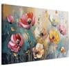 murando - Quadro Mazzo di Papaveri 120x80 cm 1 Pezzo - Stampa su Tela Strutturata XXL Grande - Quadri Moderni Soggiorno Grandi - Stampe da Parete Murale Arte Moderno Pittura - b-H-10221-b-a