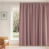 PONY DANCE Tenda Oscurante da Interno con Ganci per Binario 1 Pezzo L300 x A245 cm Tende Termiche Isolanti Camera da Letto con Fettuccia Metodi di Sospensione Multipli Divisione, Rosa Selvatica