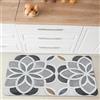 Comart - Tappeto Cucina Malaga - Passatoia 100% PVC - Antimacchia - Antiscivolo - Impermeabile - Tappetino Lavabile in Lavatrice - Corsia Moderna per Cucina e Corridoio - Geometrico - 55x75 cm