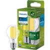 Philips LED Lampadina Goccia a Filamento Classe A Ultra Efficiente a Risparmio Energetico, 100W, E27, Luce Bianca Fredda