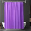 URAQT Tenda da Doccia antimuffa, Impermeabile in PEVA, Resistente, con 12 Ganci, Tinta Unita, per Vasca da Bagno e Box Doccia, 180 x 180 cm, Viola
