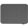 Brabantia Sink Side Tappetino Scolapiatti, Silicone, Dark Grey, 43.8 x 32.5 x 0.9 cm