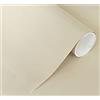 GOYAPRINT Carta Adesiva per Mobili Beige 40x300 cm Pellicola Adesiva Lucida per Parete Cucina Porta Finestra Vinile Rivestimento Decorativo (40x300 cm, Beige)