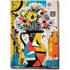 Giallobus - Quadro - 91 - Vaso di Fiori - Tela Canvas Telaio Standard - 70x100 - Pronto da Appendere - Quadri Moderni per la casa