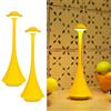 LuminexDesigns Set 2 Lampade da Tavolo LED Senza Fili Gialle - Touch Dimmerabile, Ricaricabili, Design Moderno Elegante e Minimalista in Metallo, per Camera, Soggiorno, Giardino, Cena e Uso Esterno