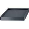 IMJ-Global Sottovaso Quadrato 29x29 Bordo per Trattenere l'Acqua con Ruote 360° Design Moderno Colore Nero in Plastica