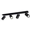 PHILIPS CONSUMER LIGHTING KOSIPO FARETTO 4 LUCI NERO IN METALLO ATTACCO GU10 ORIENTABILE 52059430PN