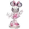 Enesco Sfaccettature Disney Facets Minnie Mouse in Posa Statuetta, Acrilico, Rosa, 3.94 inch