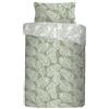 Fusion Matteo - Set copripiumino, facile da pulire, per letto singolo, colore verde