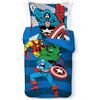 Jay Franco Kids Marvel Avengers - Set di biancheria da letto super morbida con federa, copripiumino non incluso, 2 pezzi, singolo, colore: blu