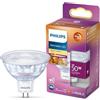 Philips LED Faretto Equivalente a 50W, Attacco GU5.3, Luce Bianca Calda, Dimmerabile, Fascio di Luce 36°