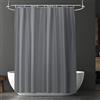 URAQT Tenda Doccia 180 * 180CM Antimuffa e Impermeabile con 12 Ganci di Plastica, Tenda Bagno Lavabile in PEVA Grigio per Dormitorio Famiglia Hotel