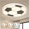 EASY EAGLE Plafoniera LED Soffitto 40CM: 48W Lampada da Soffitto Calcio 3000K/4000K/6500K, Lampadario Led Luce Soffitto with per Camera da Letto, Bagno, Cucina, Soggiorno, Balcone