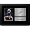 HWC Trading FR A4 Max Verstappen Formula 1 Regali Stampati Autografo Firmato Immagine Per F1 Formula 1 Corse Tifosi - A4 Framed