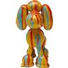 Kare Design figura decorativa Dog Holi, multicolore, motivo animali, decorazione cane, divertente, cameretta giovani, stile pop art, 17 cm