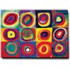 Giallobus - Quadro - Vassily Kandinsky - Studio del colore - Tela Canvas Telaio Premium Alto Spessore - 100L x 70l cm - Pronto da appendere - Quadri moderni per la casa