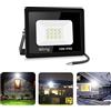 Blivrig 10W Faro LED da Esterno, Faretto LED Esterno Bianco Caldo 3000K, 1000LM Faretto LED Parete, IP66 Impermeabile Luce di Sicurezza per Casa Cortile Giardino Palestra Garage