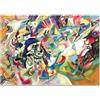 Giallobus - Quadro - Vassily Kandinsky - Composizione n. 7 - Vetro acrilico - 70x50 - Pronto da appendere - Quadri moderni per la casa