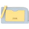 THUN - Porta carte medio, bicolor - ecopelle - Collezione Sempre con me - 14 x 8.5 cm
