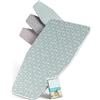 ARCOL Copriasse da Stiro ad Elastico Compatibile per Asse da Stiro Foppapedretti - Made in Italy - Ricambio Copertura asse da Stiro 100% Cotone - Telo asse da stiro (Copertina, Verde Stampa Moderno)