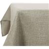 Deconovo Tovaglia Rettangolare in Finto Lino 140x250 cm - Elegante e Decorativa per Sala da Pranzo e Feste - Lino Chiaro, 1 Pezzo