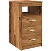 vidaXL Cassettiera Legno Antico 40x50x76 cm in Truciolato, Mobile con cassetti, credenza, credenza con cassetti, Mobile Contenitore
